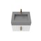 Castello Usa Nile 24-inch White Vanity Set with Gray Top and Gold Handles CB-MC-24W-GLD-2053-GR - alternate 6